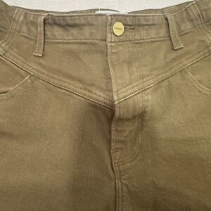 Frame Denim women’s 90’s olive cropped jeans